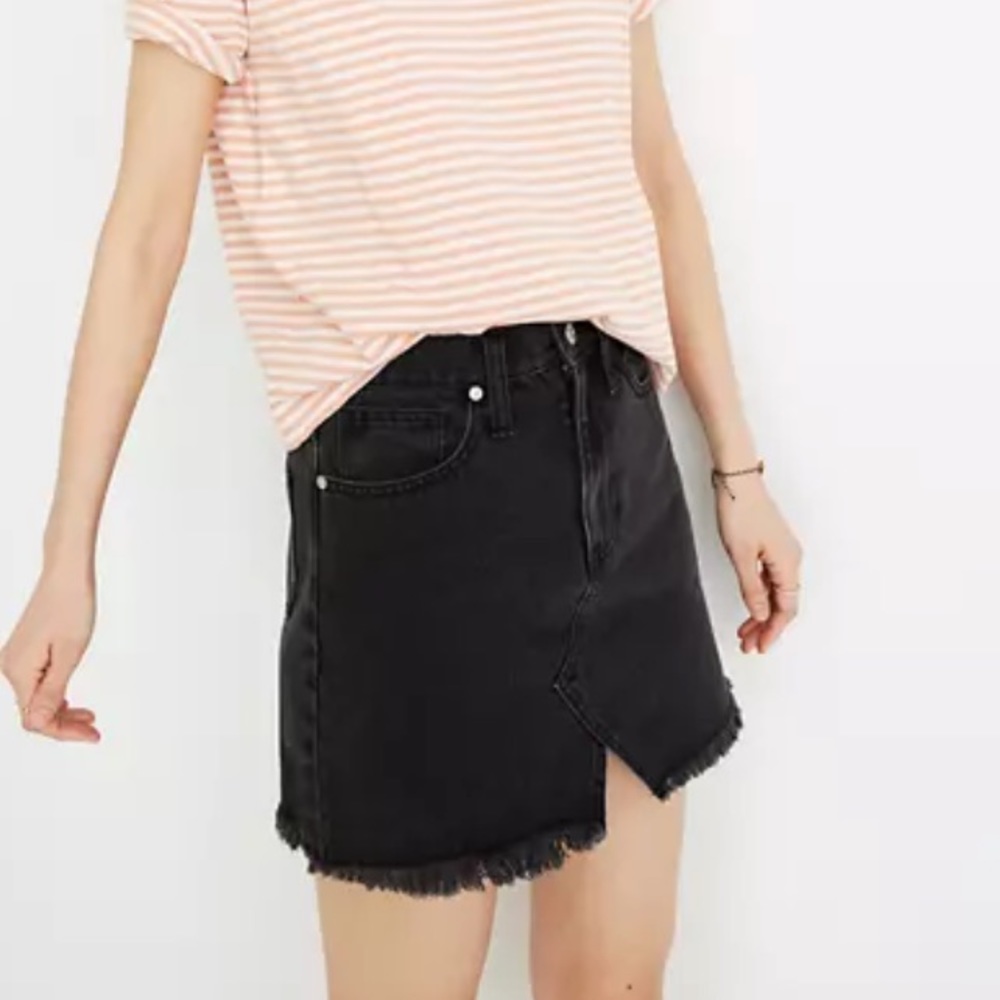 Madewell Denim Rigid A-Line Skirt